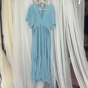 Baby Blue Boho Dress